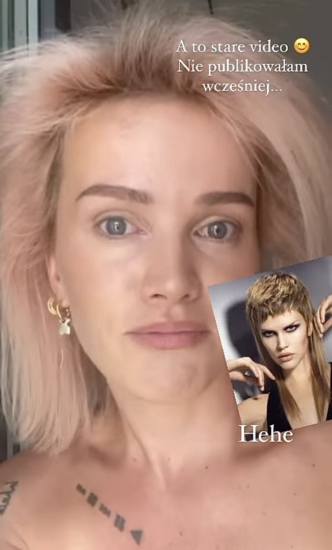 Julia Kuczyńska we fryzurze "na wampa" 
Instagram/maffashion_official