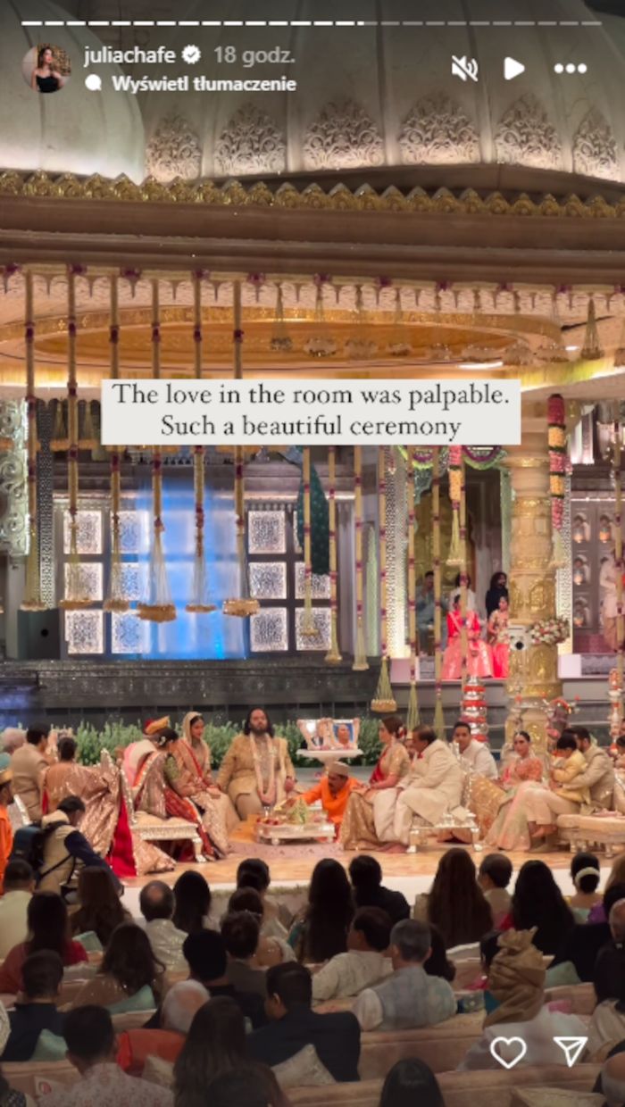 Influencerka pokazuje, jak wyglądał ślub syna najbogatszego człowieka Azji