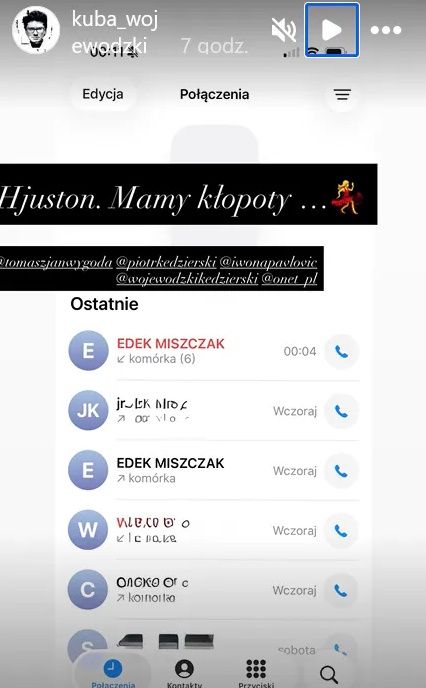 Wpis Kuby Wojewódzkiego na Instagramie