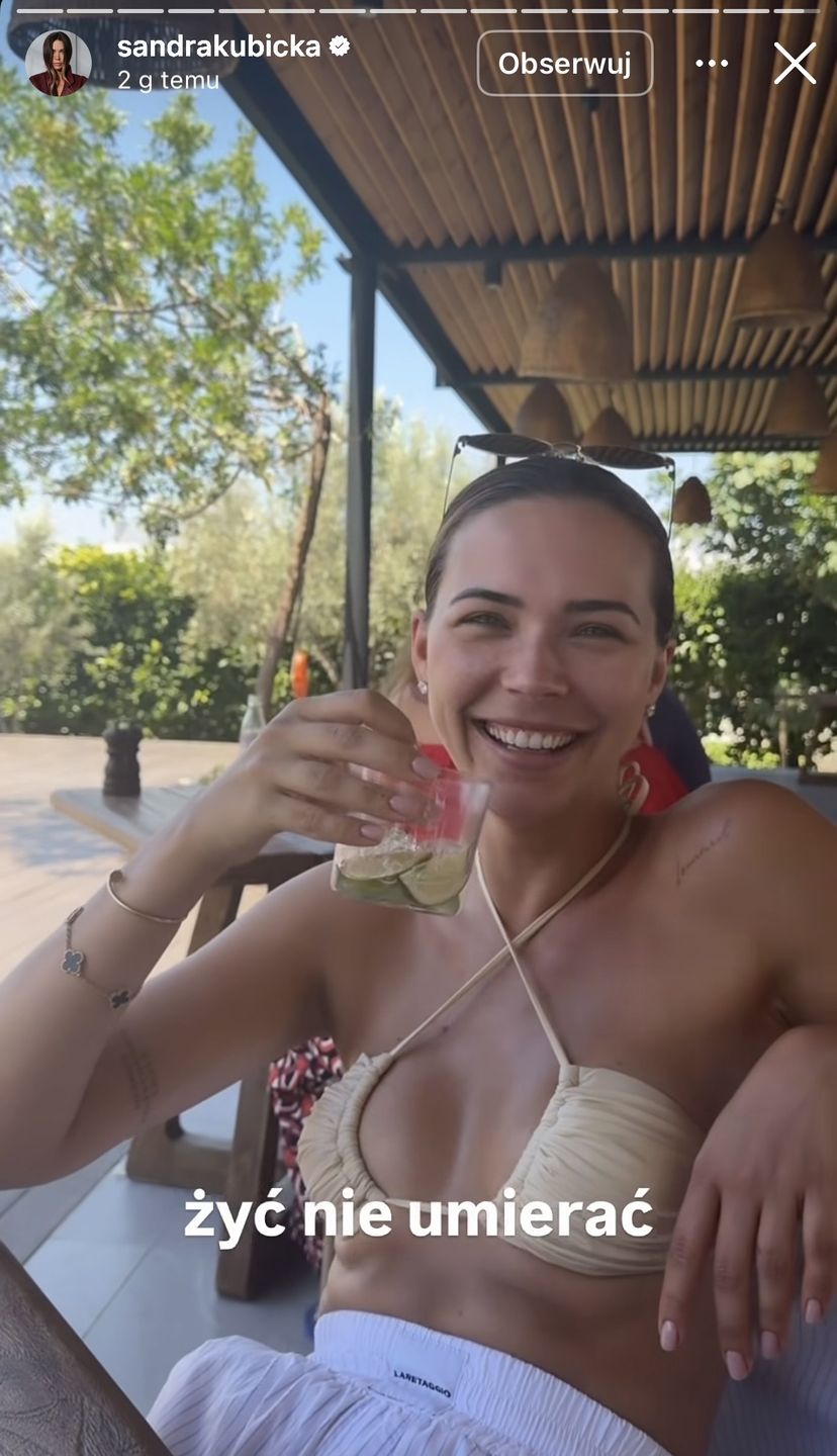 Sandra Kubicka dokumentuje wakacje 