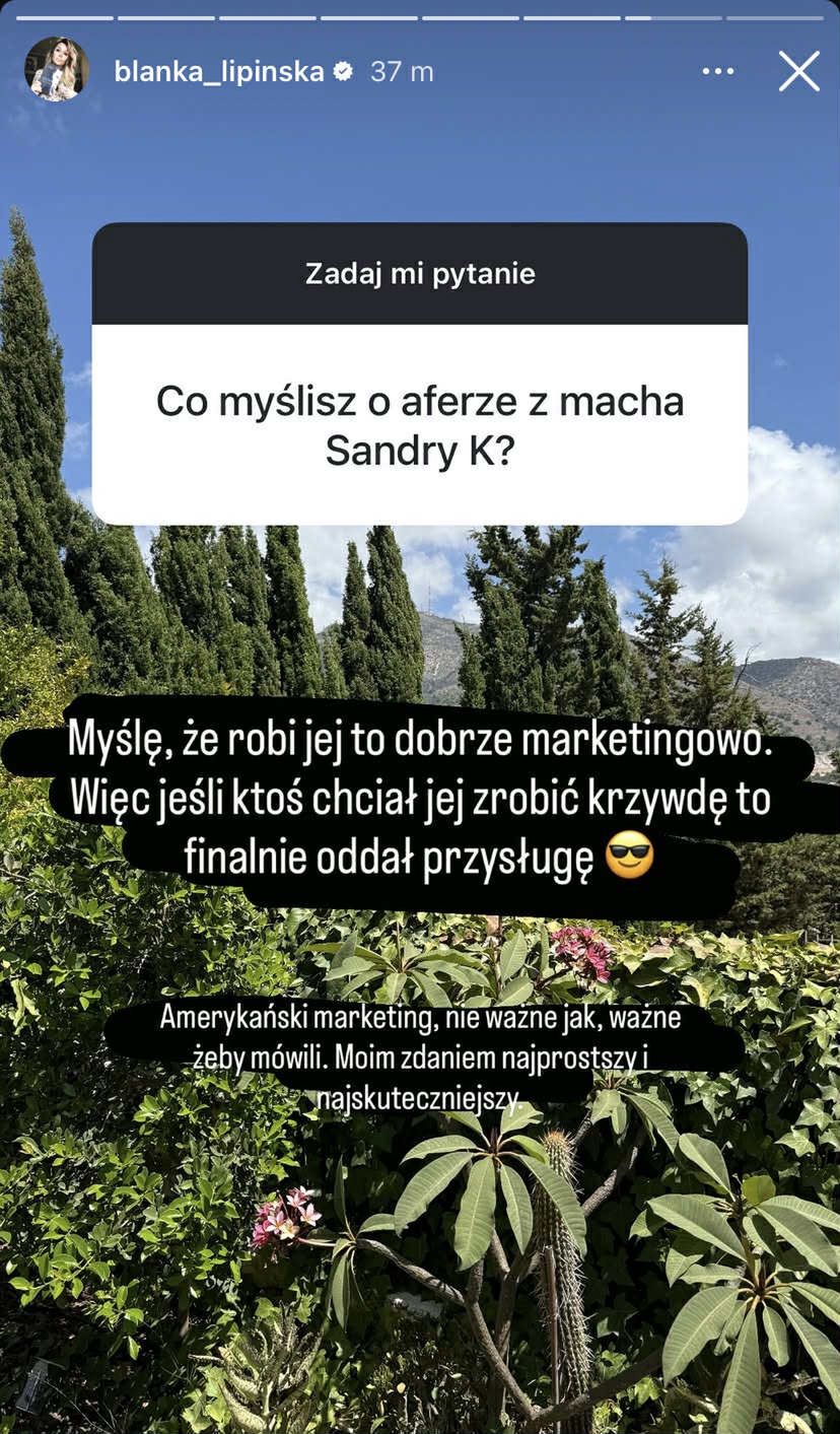 Lipińska komentuje biznes Kubickiej