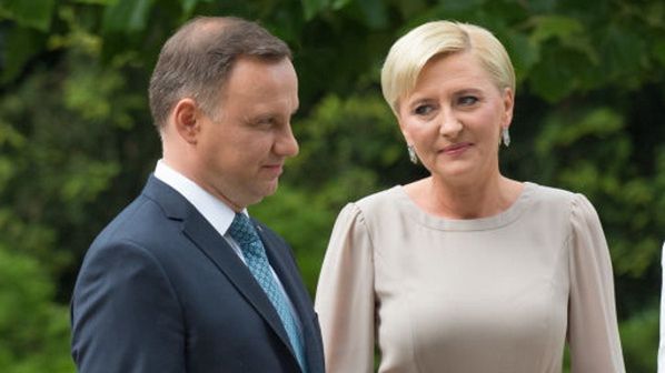 Polska para prezydencka wraz z księciem Williamem i księżną Kate