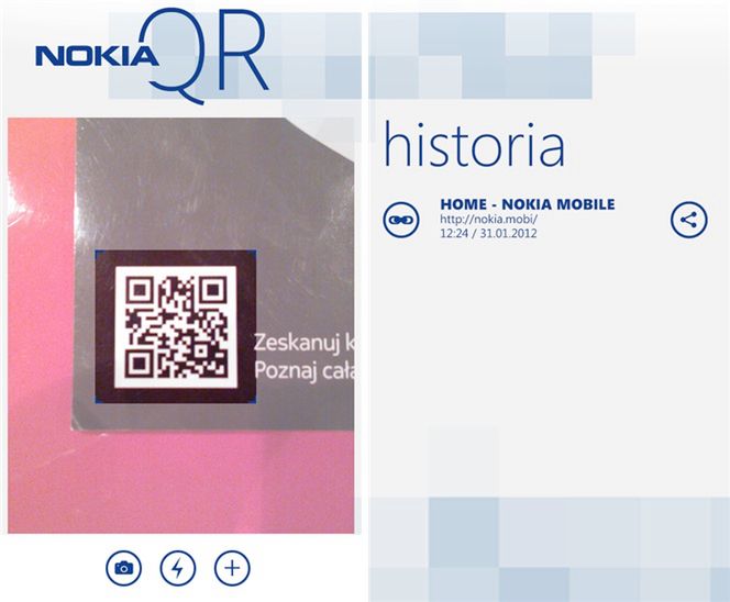 Nokia QR - najlepszy czytnik kodów QR na WP 1