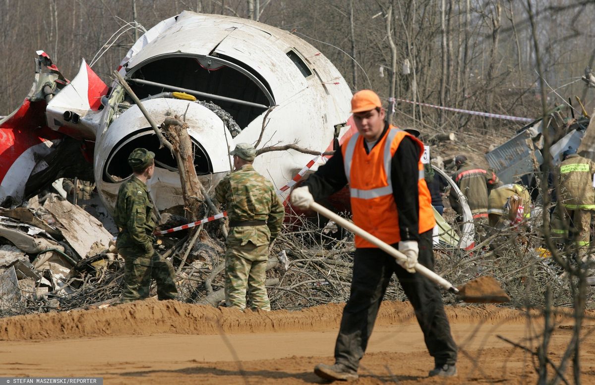 Miejsce katastrofy samolotu prezydenckiego Tu-154M