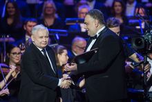 Jarosław Kaczyński i Tomasz Sakiewicz. 