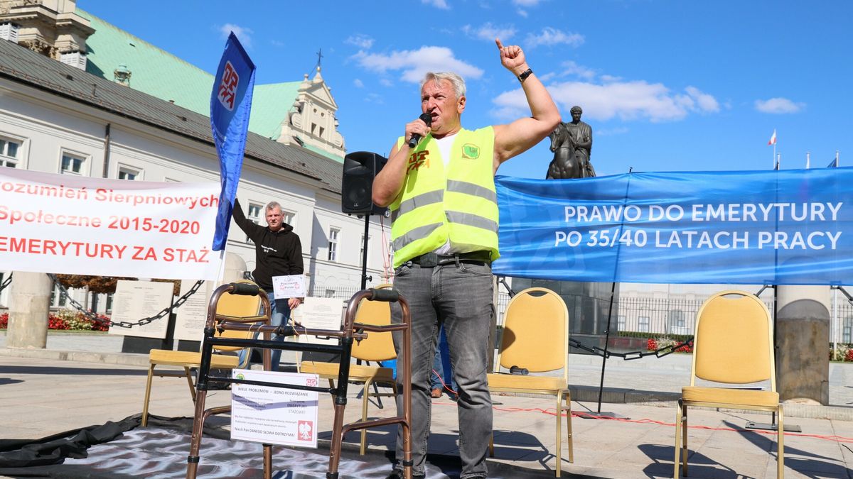 Pikieta OPZZ w Warszawie
Fot. Ola Skowron/East News