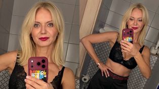 Olga Borys odsłoniła PŁASKI BRZUCH w koronkowym staniku. 50-latka zdradziła, jak dba o formę. "To się opłaca" (FOTO)
