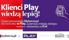 Na rachunku w Play można płacić za cyfrową subskrypcję „Gazety Wyborczej”