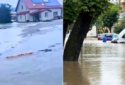 Powodzie błyskawiczne w północnej Polsce. Nagrania z Tolkmicka i Elbląga