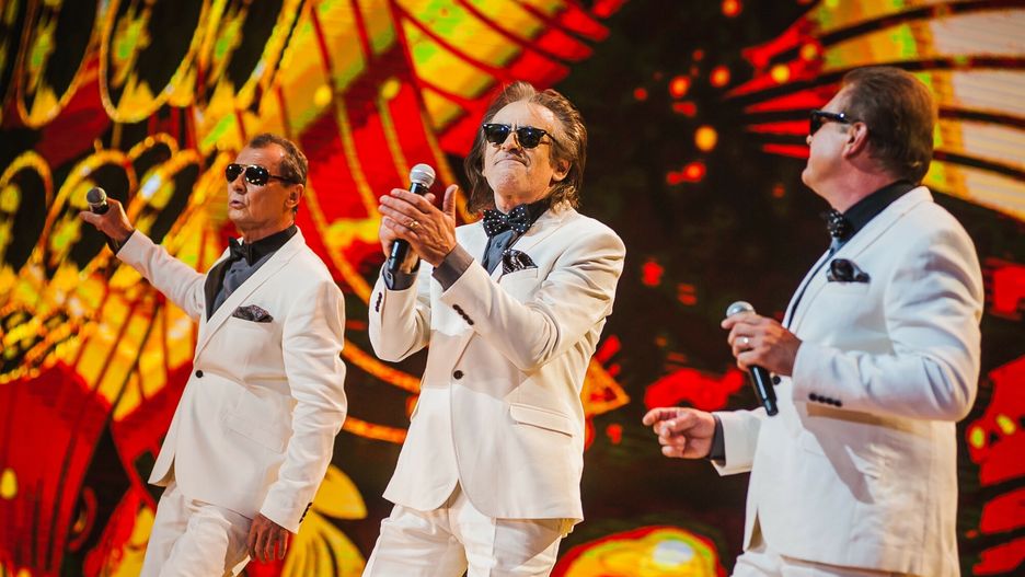 Top Of The Top - Sopot Festival 201816.08.2018 - Sopot, Sopot TOP Of The TOP Festival - Dzien 3 w Operze Lesnej.  Koncert VOX N/z Witold Paszt, Jerzy Slota, Dariusz Tokarzewski  | Fot. Karol Makurat/REPORTERKarol Makurat/REPORTER