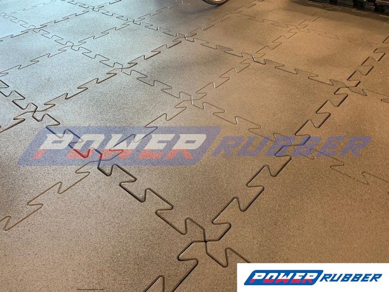 Maty gumowe na siłownię do domu POWER Rubber - puzzle