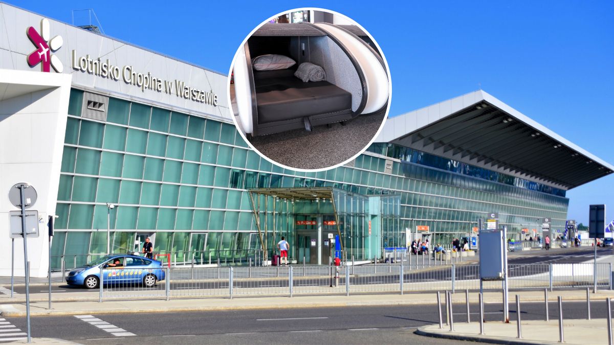 Na Lotnisku Chopina pojawiły się kapsuły do spania