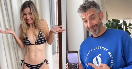Joanna Koroniewska w bikini odsłania UMIĘŚNIONY brzuch. Maciej Dowbor komplementuje: "Ma lepszy kaloryfer ode mnie" (FOTO)