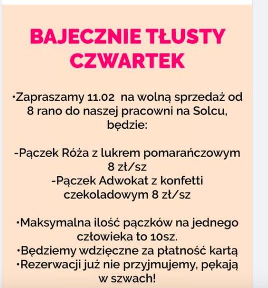 tłusty czwartek