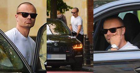 Marcin Hakiel parkuje auto na ścieżce dla rowerów i oddala się na 1,5 godziny (ZDJĘCIA)