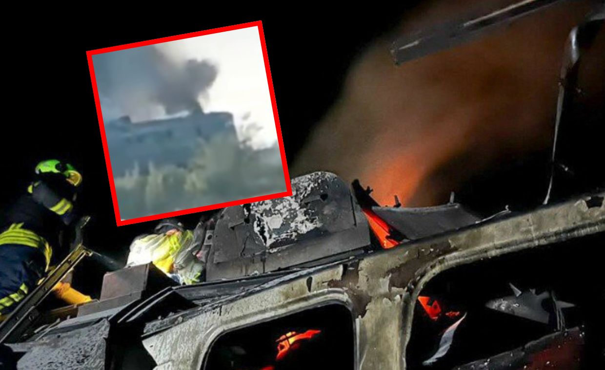 Zdjęcie do aktualności: Rosjanie atakują pociągi. Dron uderzył w skład