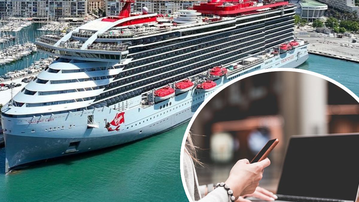 Praca zdalna na statku Richarda Bransona.