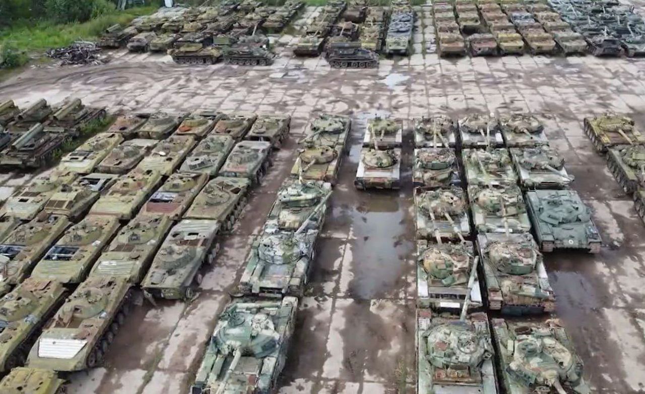 Russia depleting distant armoured reserves for Ukraine conflict