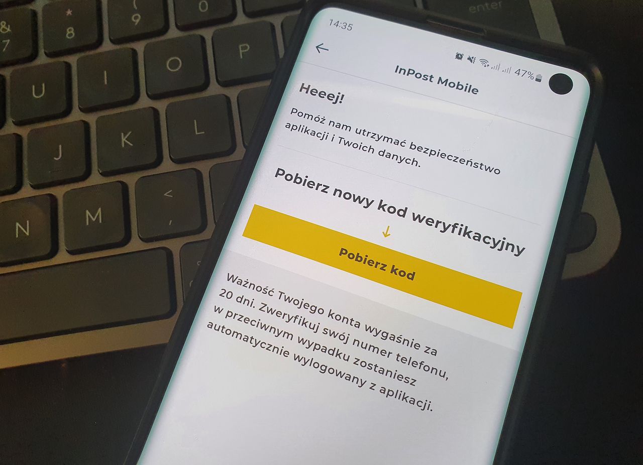 Weryfikacja konta w InPost Mobile