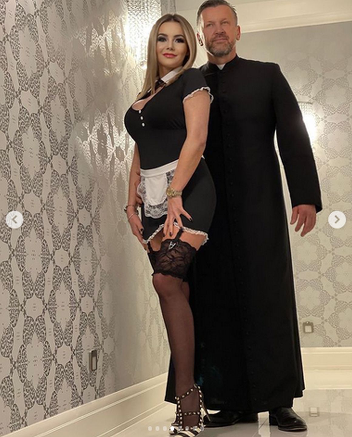 Monika Chwajoł z mężem