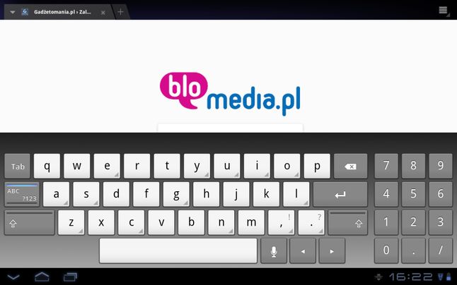 Sony Tablet S - klawiatura z blokiem numerycznym