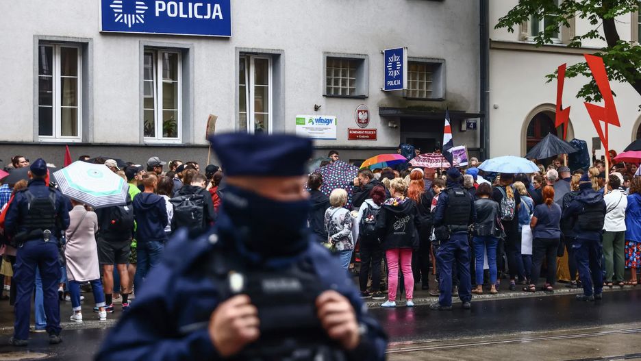 Demonstracja w obronie praw kobiet w maju 2023 roku w Krakowie