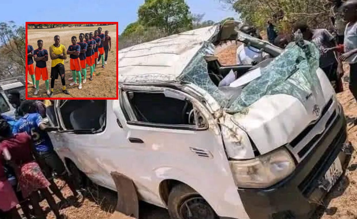 Tragic accident in Zambia. Footballers died on the way to the match.