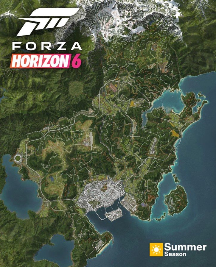 Mapa Forza Horizon 6