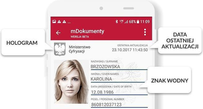 Ministerstwo Cyfryzacji wprowadza aplikację mObywatel z dowodem osobistymi w formie cyfrowej