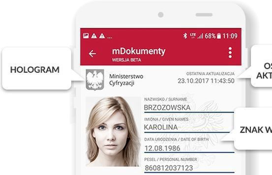Ministerstwo Cyfryzacji wprowadza aplikację mObywatel z dowodem osobistymi w formie cyfrowej