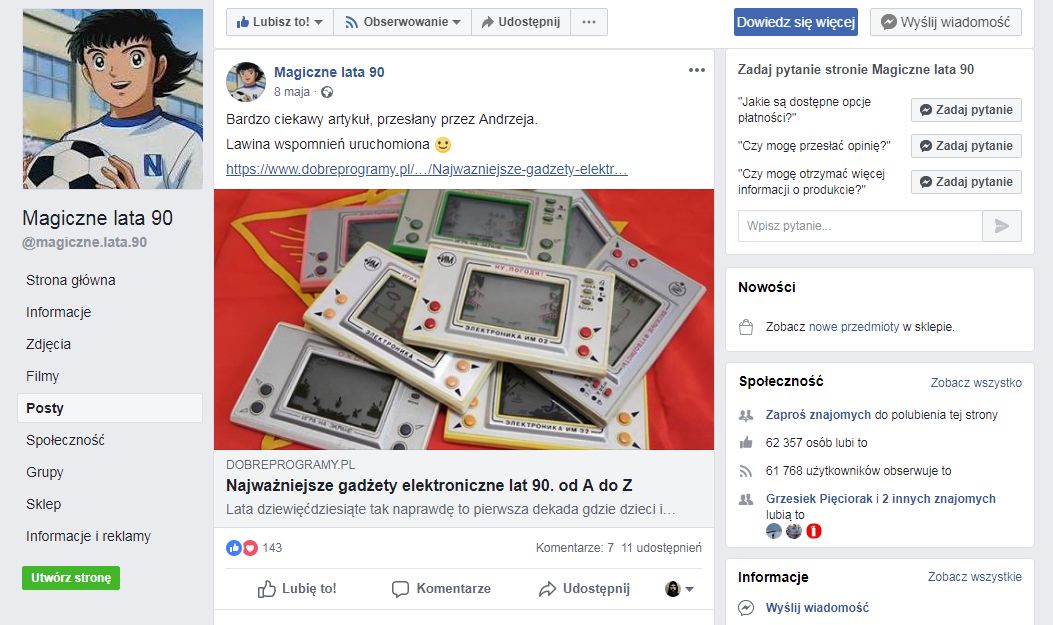 Czasami na FB samemu podsyłam wpisy do odpowiednich osób...