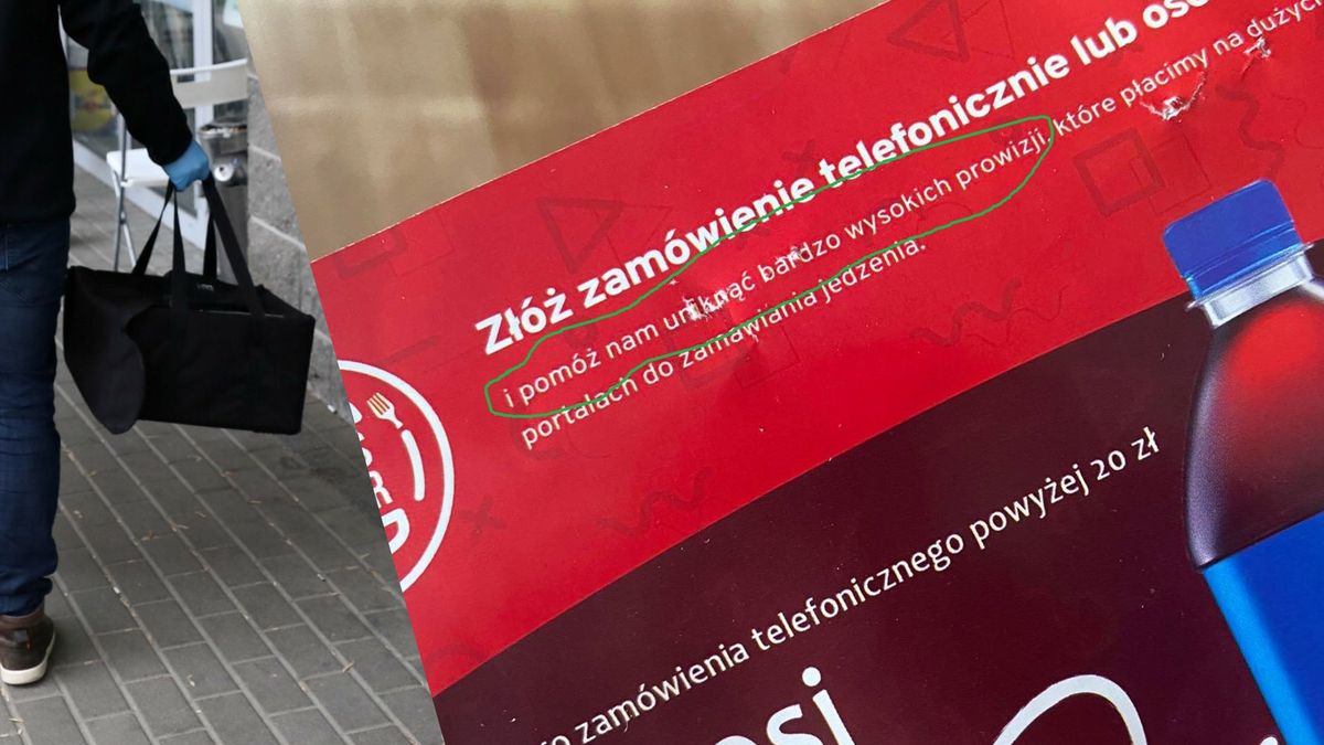 Firma namawia "złóż zamówienie osobiście"