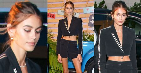 Chudonoga Kaia Gerber debiutuje w roli "projektantki"
