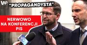 Awantura na konferencji PiS. Moment starcia z dziennikarzem TVP