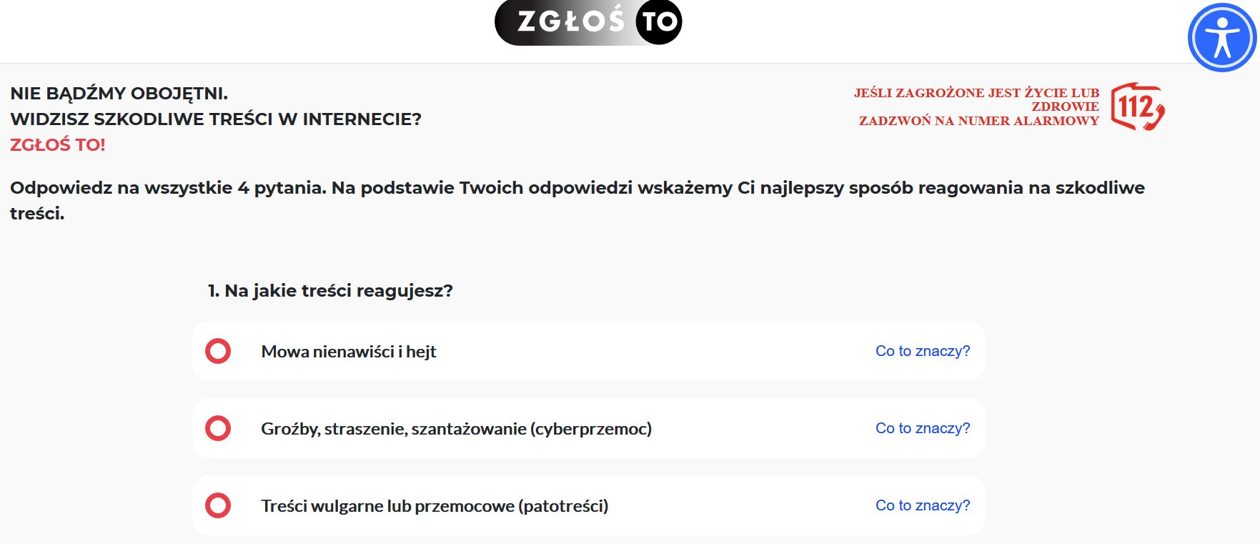 Strona zglos.to pozwala zgłosić niepokojące treści odpowiednim organom (zglos.to)