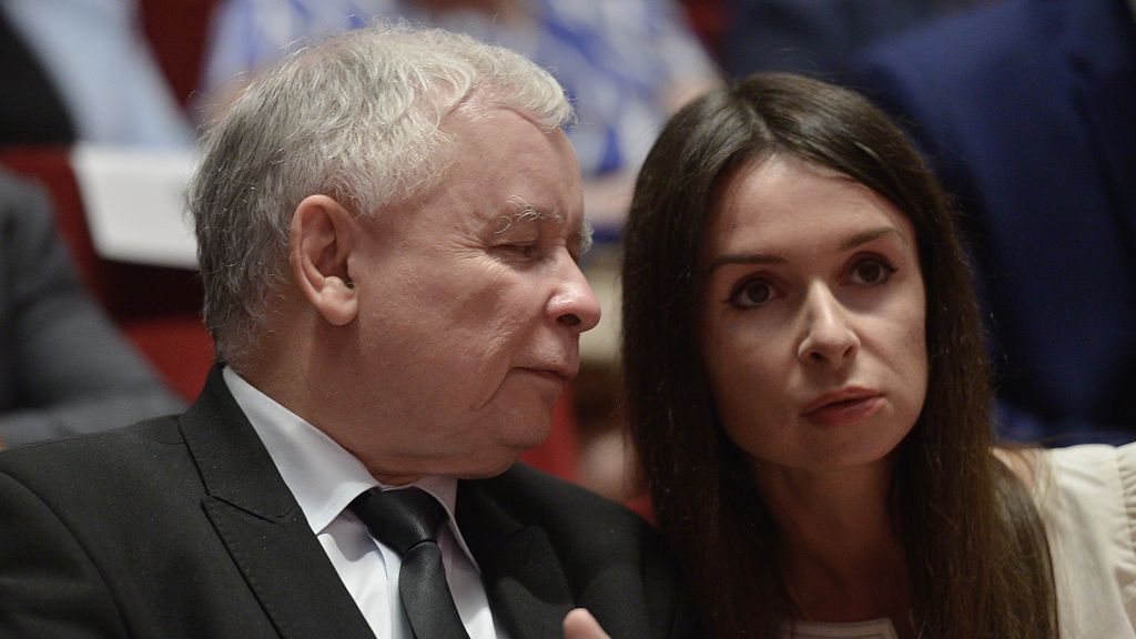 Marta Kaczyńska z wujkiem Jarosławem Kaczyńskim