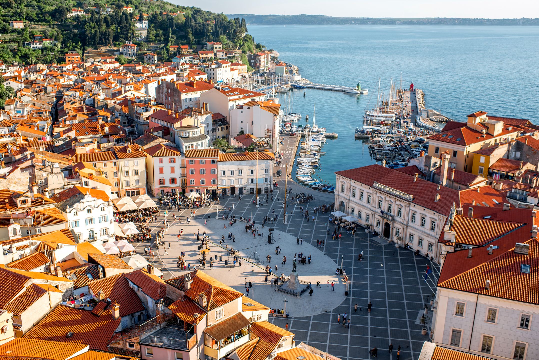 Piran przypomina architekturą Wenecję. 