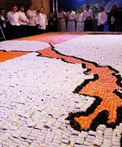 Rekord Guinnessa w układaniu mozaiki z sushi pobity w Warszawie!