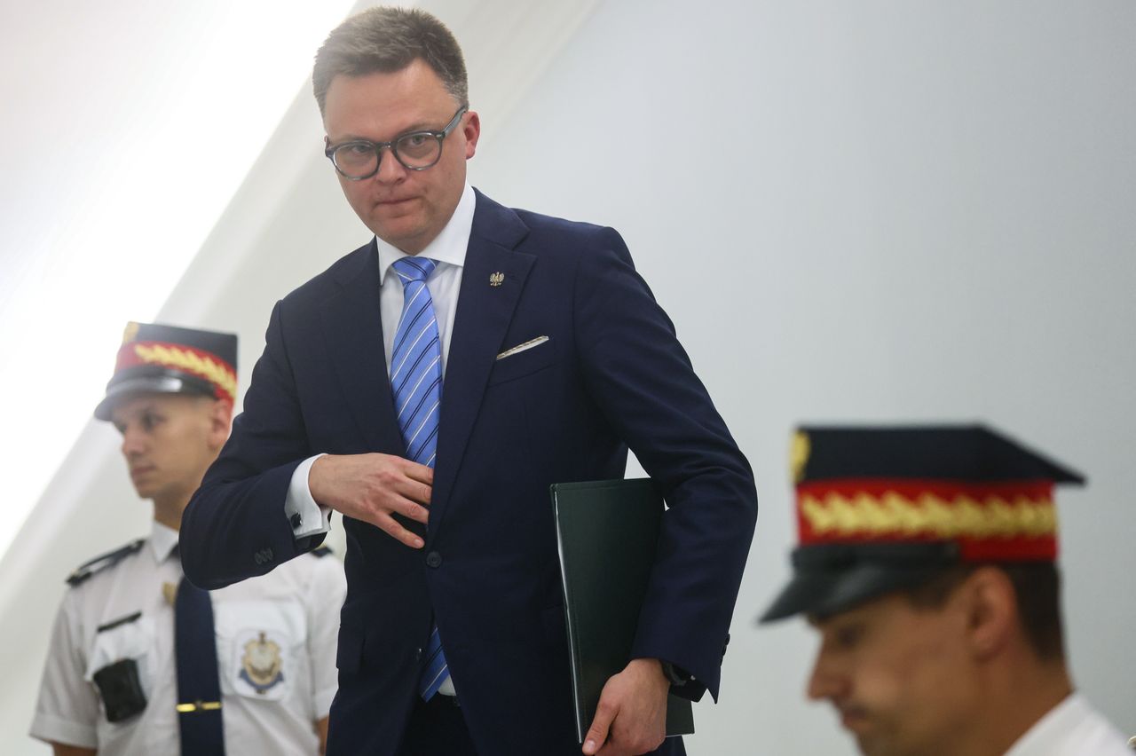 Czabański się nie stawił. Hołownia oburzony, zwołał konferencję