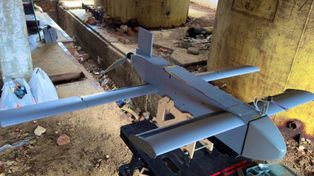 Niemiecki dron Helsing HF-1 w rękach Rosjan