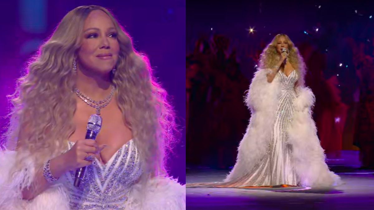 Mariah Carey podczas ceremonii otwarcia Igrzysk Olimpijskich