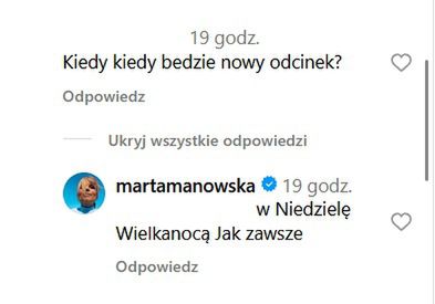 Marta Manowska podała termin odcinka z wizytówkami