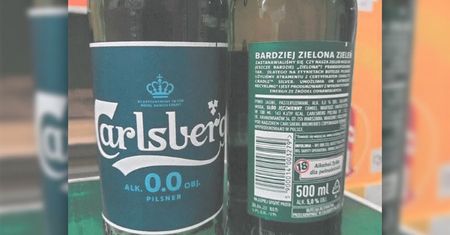 Piwo Carlsbers obj. alk. 5,0% było sprzedawane w Biedronce jako bezalkoholowe