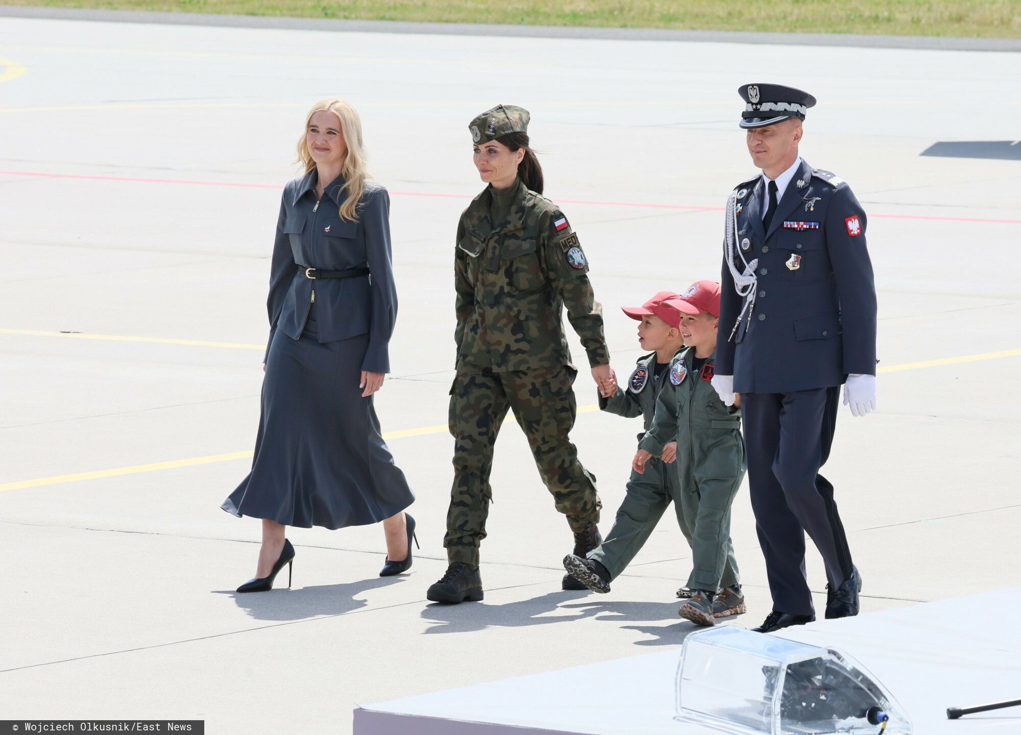 Paulina Kosiniak-Kamysz na chrzcie myśliwców F-35