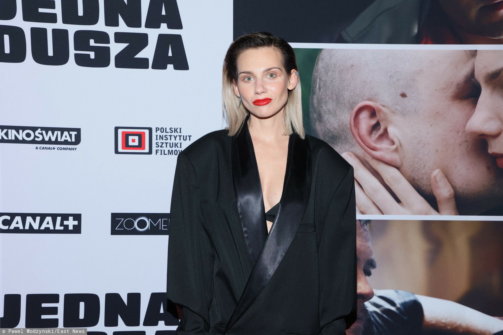 Małgorzata Gorol na premierze "Jednej duszy" Łukasza Karwowskiego