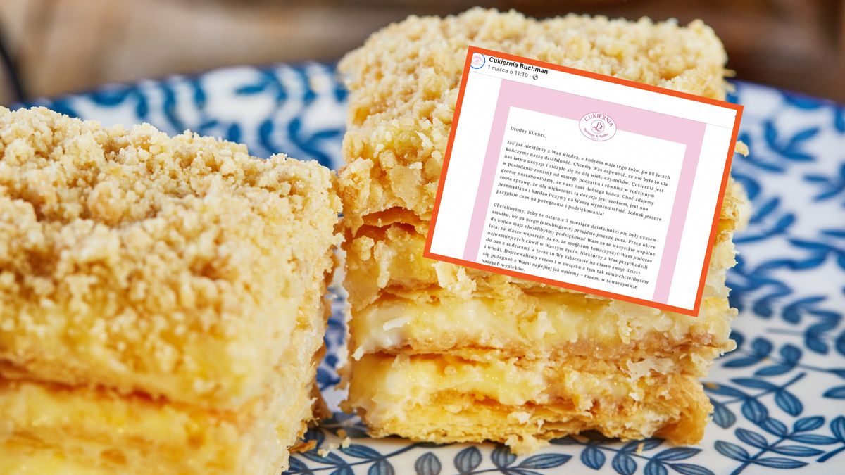 Cukiernia Buchman istniała 88 lat (zdj. ilustracyjne)