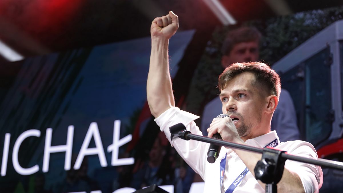 Michał Kołodziejczak na konwencji Agrounii 