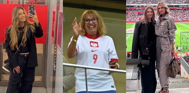 Znani wspierają reprezentację Polski na meczu z Turcją: Anna Lewandowska z dziećmi, Omenaa Mensah, Małgorzata Rozenek... (ZDJĘCIA)