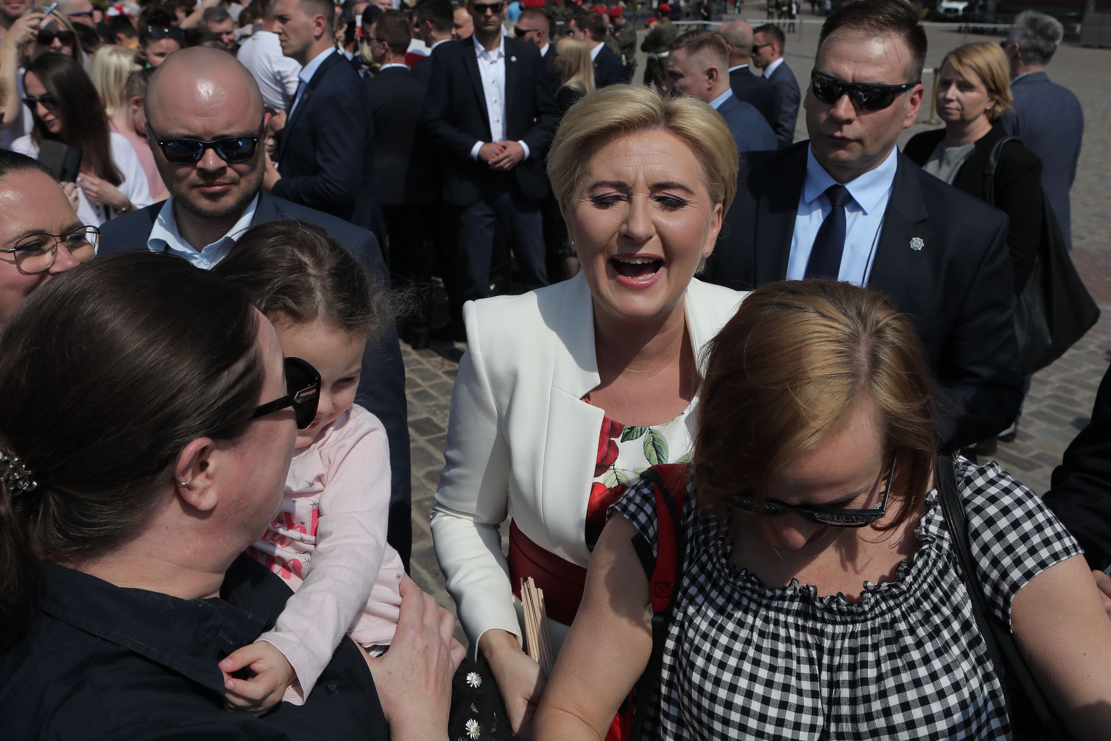 Andrzej i Agata Dudowie świętują Dzień Flagi 