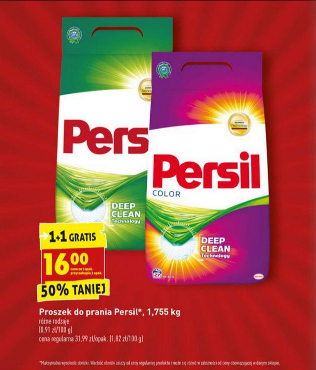 Proszek Persil w promocyjnej cenie.